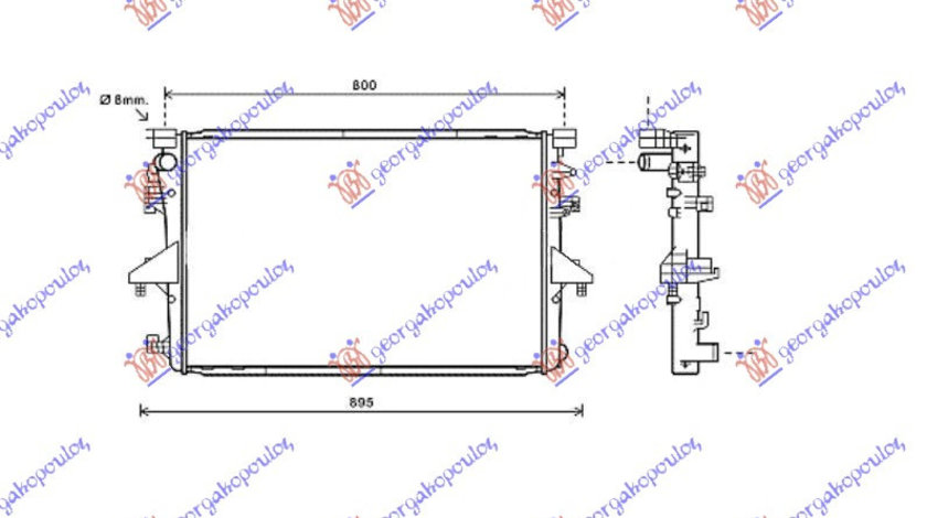 Radiator Apa - Vw Transporter (T5) 2010 , 7e0121253a