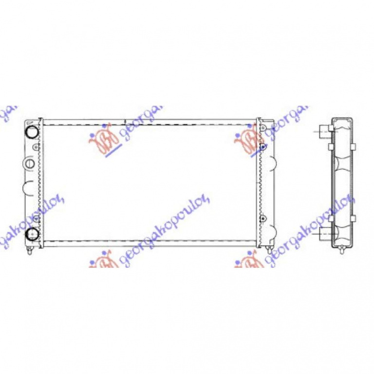 Radiator Apa - Vw Vento 1992 , 1h0121253ba