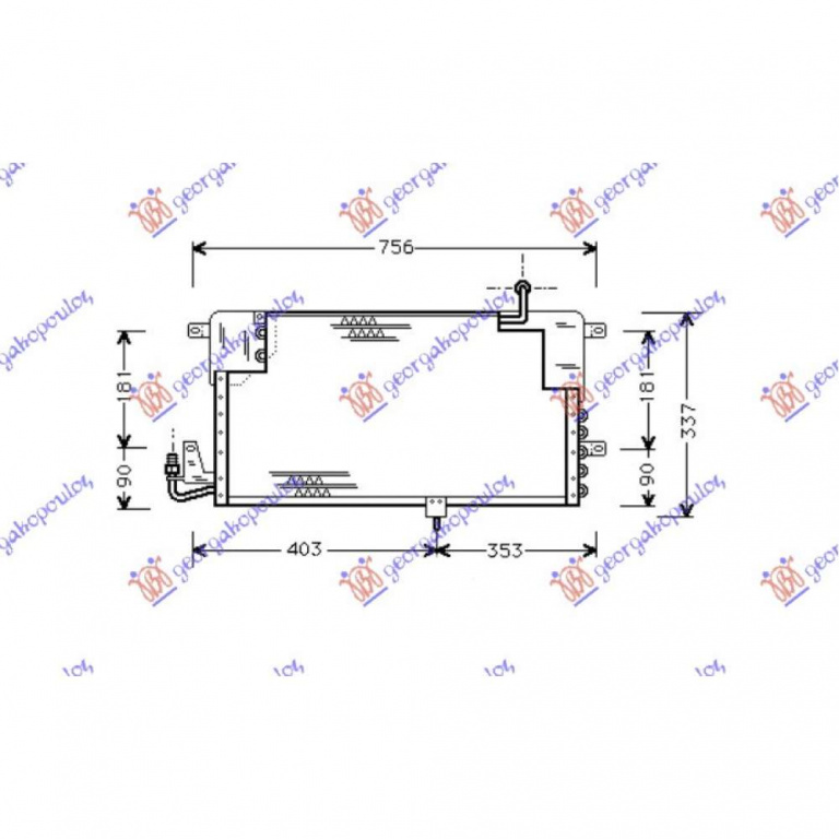 Radiator Apa - Vw Vento 1992 , 6n0121253a