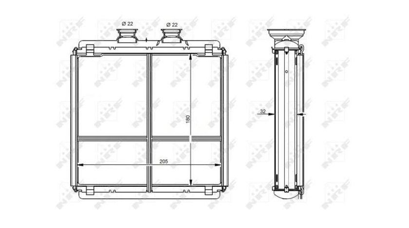 Radiator bord Mercedes C-CLASS (W204) 2007-2014 #2 129019N