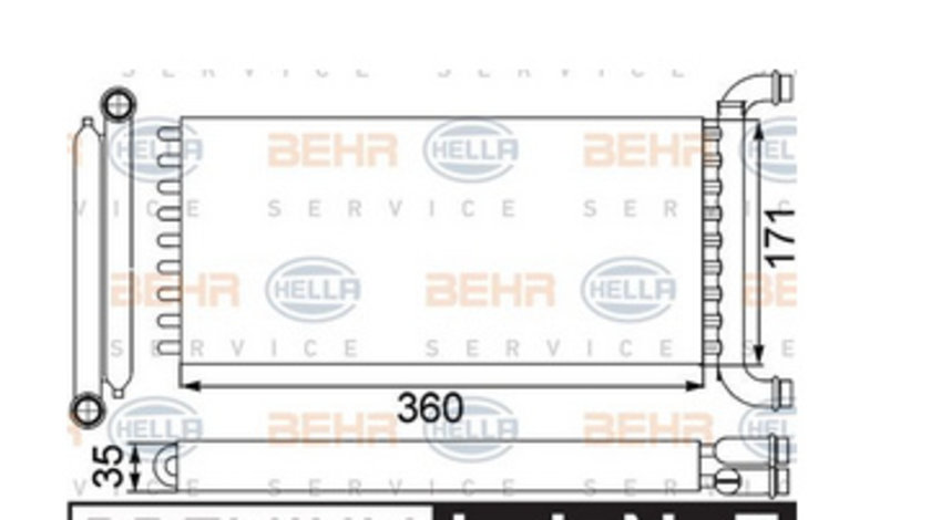 Radiator caldura Mercedes Sprinter 8FH 351 313 571 ( LICHIDARE DE STOC)