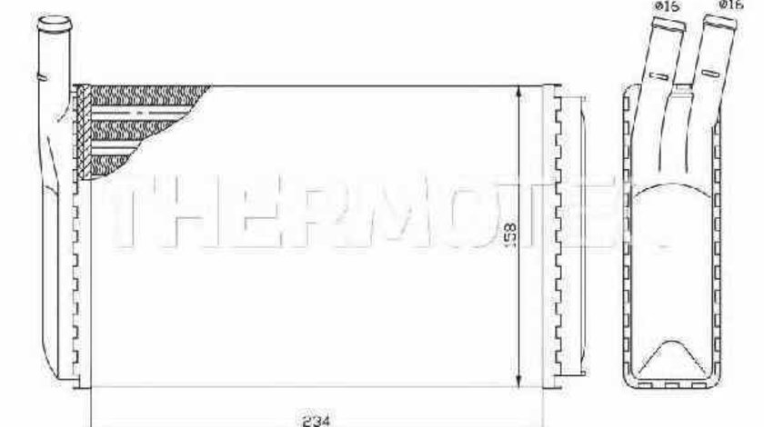 Radiator calorifer caldura AUDI 80 80 82 B1 THERMOTEC D6W003TT