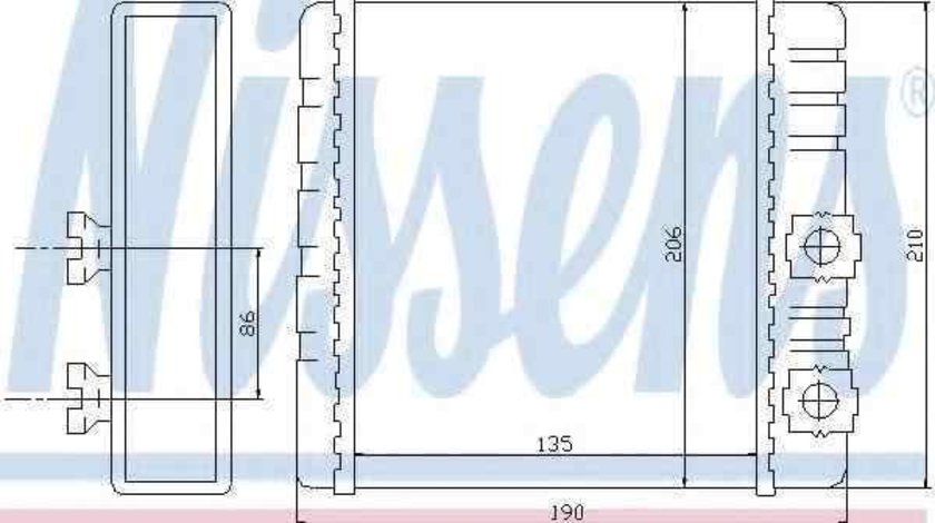 Radiator calorifer caldura BMW 3 Compact (E46) NISSENS 70514