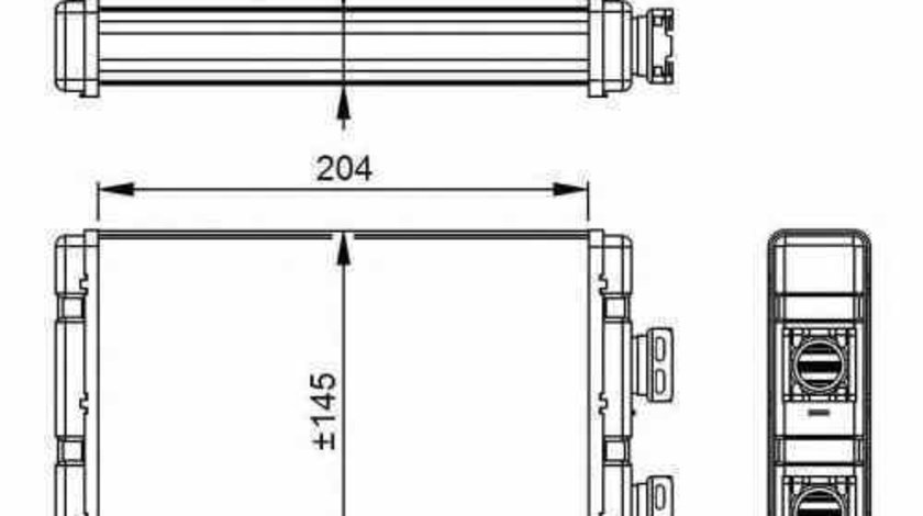 Radiator calorifer caldura BMW 3 cupe E46 NRF 54295