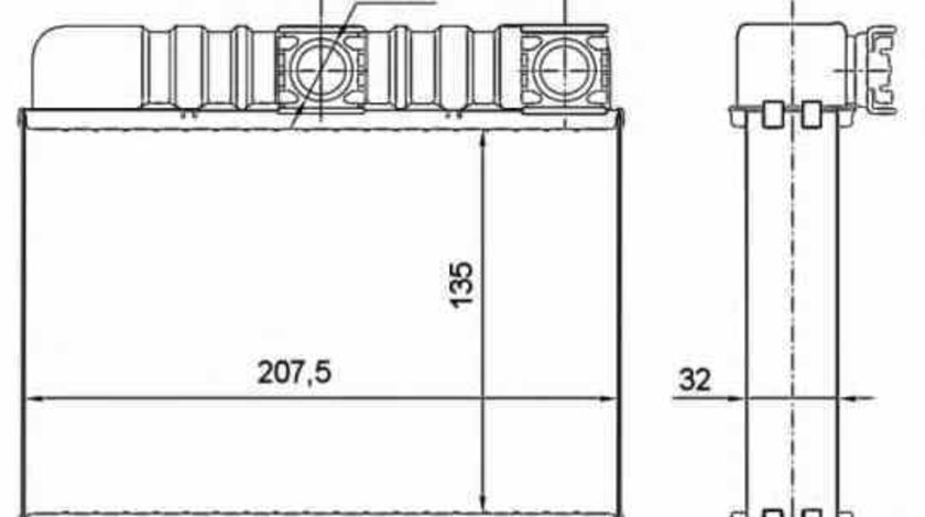 Radiator calorifer caldura BMW 3 cupe E46 NRF 54277