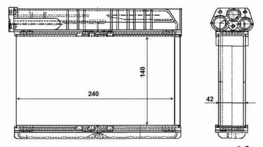 Radiator calorifer caldura BMW 3 E36 NRF 54235