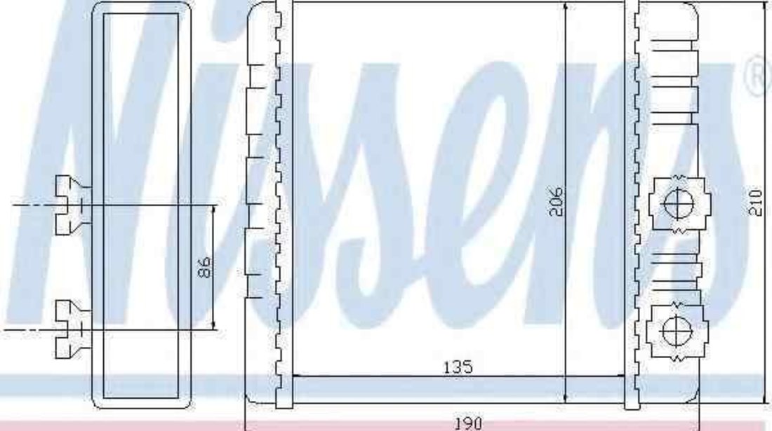 Radiator calorifer caldura BMW 3 Touring (E46) NISSENS 70514