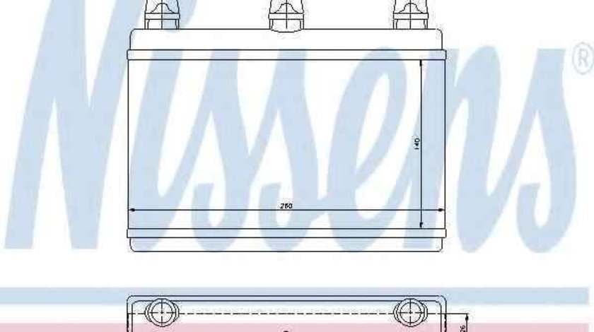 Radiator calorifer caldura BMW 5 Touring (E61) NISSENS 70522