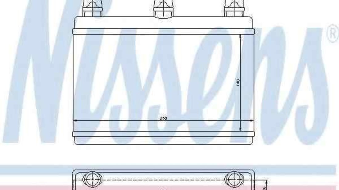 Radiator calorifer caldura BMW 6 Cabriolet (E64) NISSENS 70522