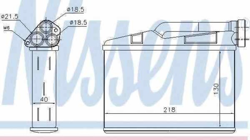 Radiator calorifer caldura BMW X5 E53 NISSENS 70530