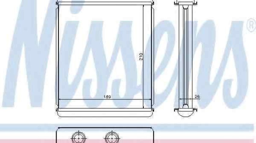 Radiator calorifer caldura CHEVROLET ASTRA limuzina NISSENS 72662