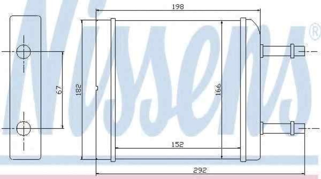 Radiator calorifer caldura CHEVROLET MATIZ (M200, M250) NISSENS 76506