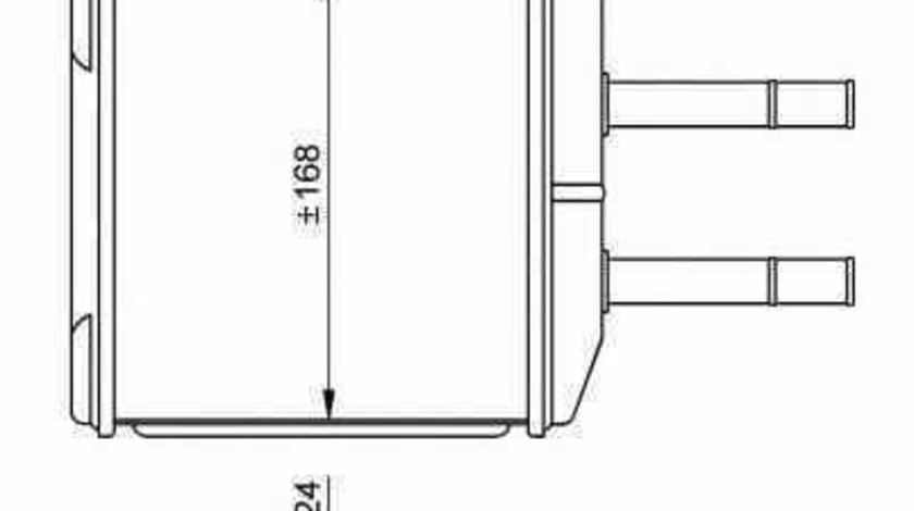 Radiator calorifer caldura CHEVROLET MATIZ M200 M250 NRF 54260