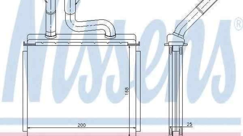 Radiator calorifer caldura CHEVROLET REZZO NISSENS 76507