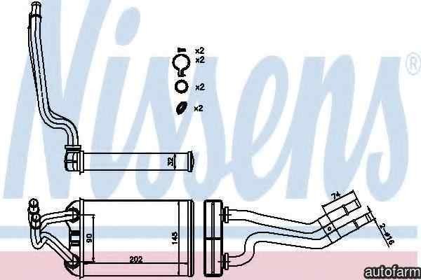 Radiator calorifer caldura CHRYSLER PT C
