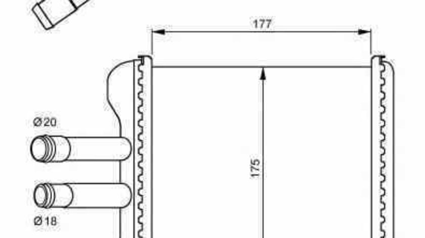 Radiator calorifer caldura DAEWOO LEGANZA KLAV NRF 54237