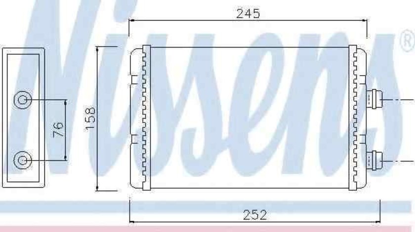 Radiator calorifer caldura FIAT DOBLO Cargo (223) NISSENS 71451