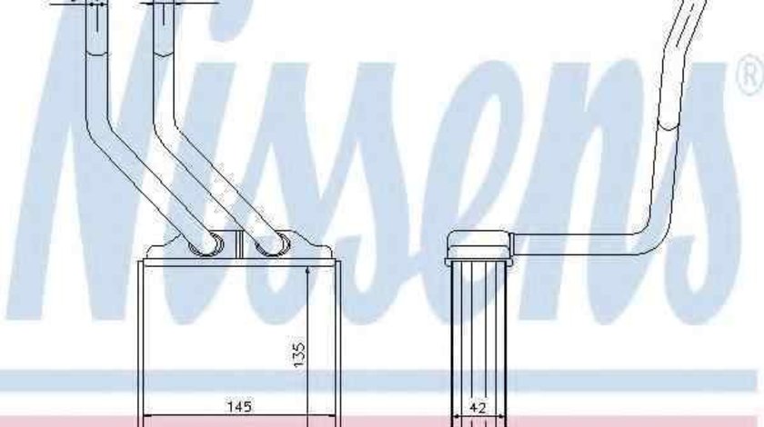 Radiator calorifer caldura FORD TRANSIT bus NISSENS 71776