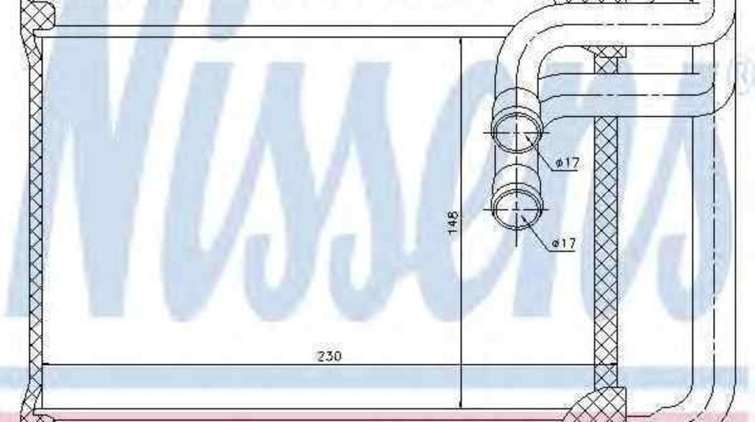 Radiator calorifer caldura HYUNDAI SONATA V (NF) NISSENS 77622