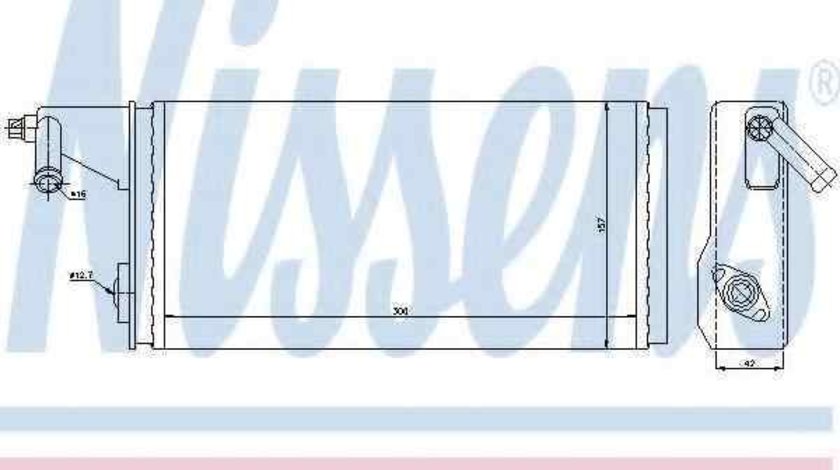 Radiator calorifer caldura IVECO DAILY II bus NISSENS 71808