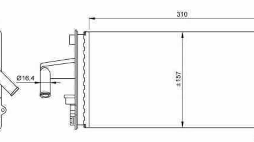 Radiator calorifer caldura IVECO DAILY II caroserie inchisa/combi NRF 54259