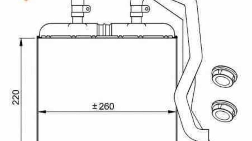 Radiator calorifer caldura IVECO DAILY III caroserie inchisa/combi NRF 54217