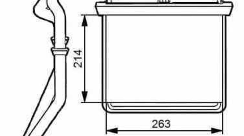 Radiator calorifer caldura IVECO DAILY IV caroserie inchisa/combi NRF 54215