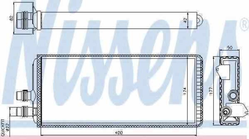 Radiator calorifer caldura IVECO Stralis Producator NISSENS 71815