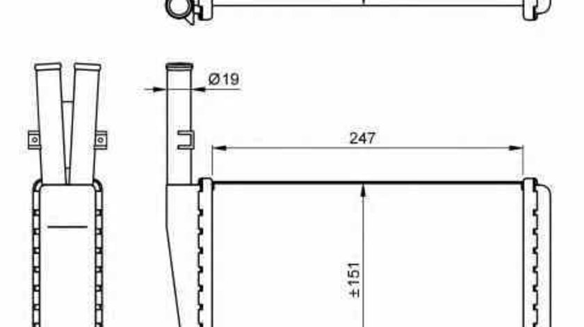 Radiator calorifer caldura LAND ROVER DEFENDER Cabrio LD NRF 54266