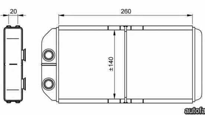 Radiator calorifer caldura LAND ROVER DISCOVERY I LJ LG NRF 54261