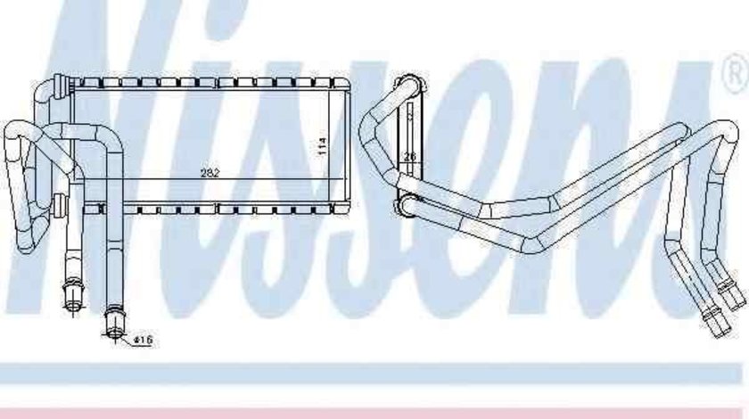 Radiator calorifer caldura LAND ROVER DISCOVERY III (TAA) NISSENS 73002