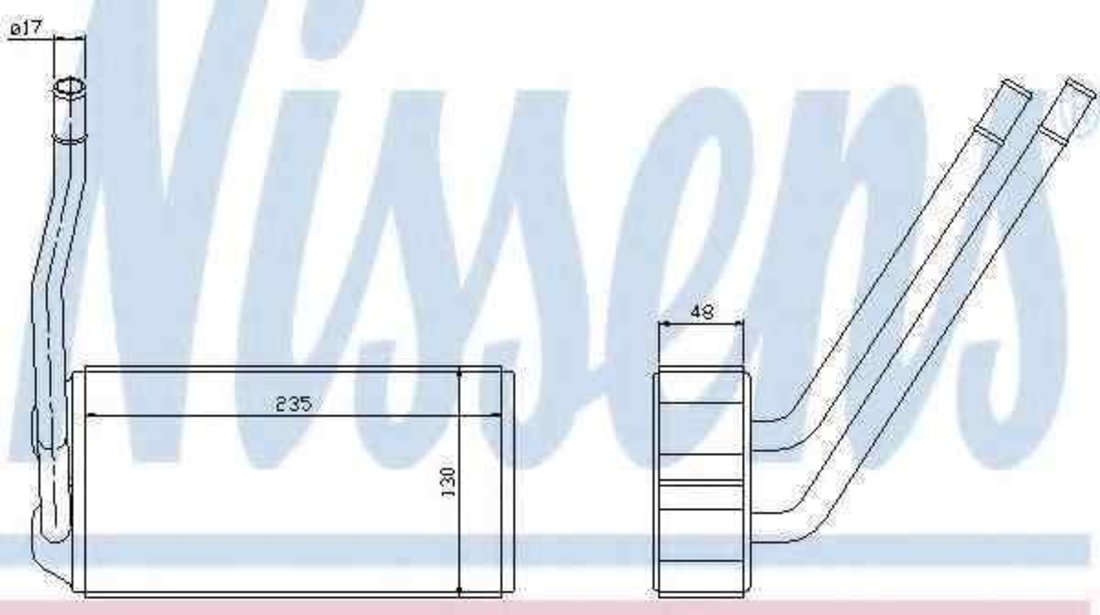 Radiator calorifer caldura LAND ROVER FREELANDER (LN) NISSENS 73000