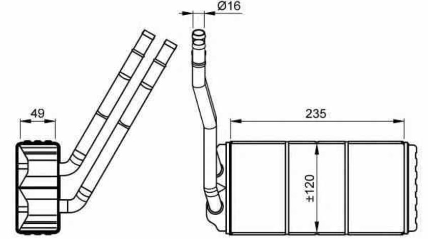 Radiator calorifer caldura LAND ROVER FREELANDER LN NRF 54264