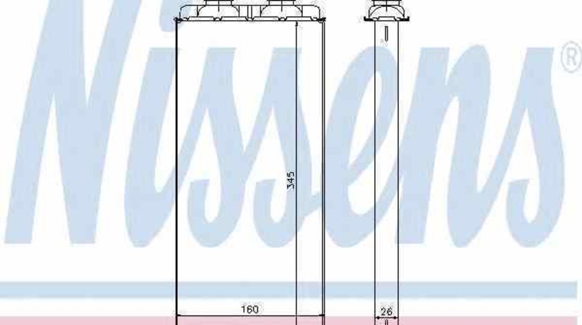 Radiator calorifer caldura MERCEDES-BENZ ATEGO 2 NISSENS 72048