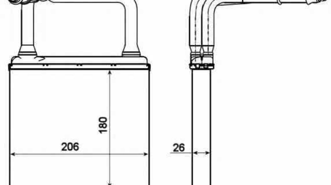 Radiator calorifer caldura MERCEDES-BENZ E-CLASS W211 NRF 54273