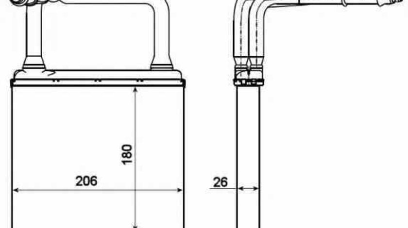 Radiator calorifer caldura MERCEDES-BENZ E-CLASS W211 NRF 54273