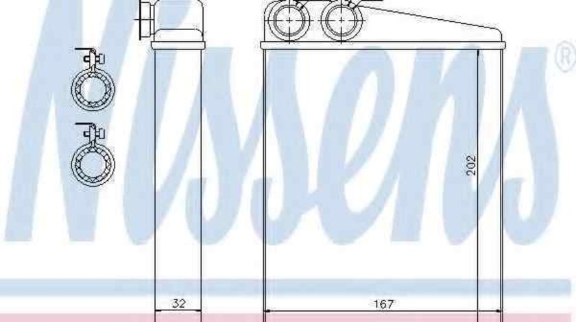 Radiator calorifer caldura MERCEDES-BENZ GL-CLASS (X164) NISSENS 72046