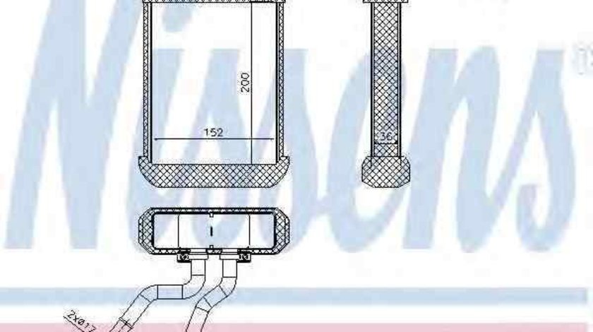 Radiator calorifer caldura MERCEDES-BENZ M-CLASS (W163) NISSENS 72045