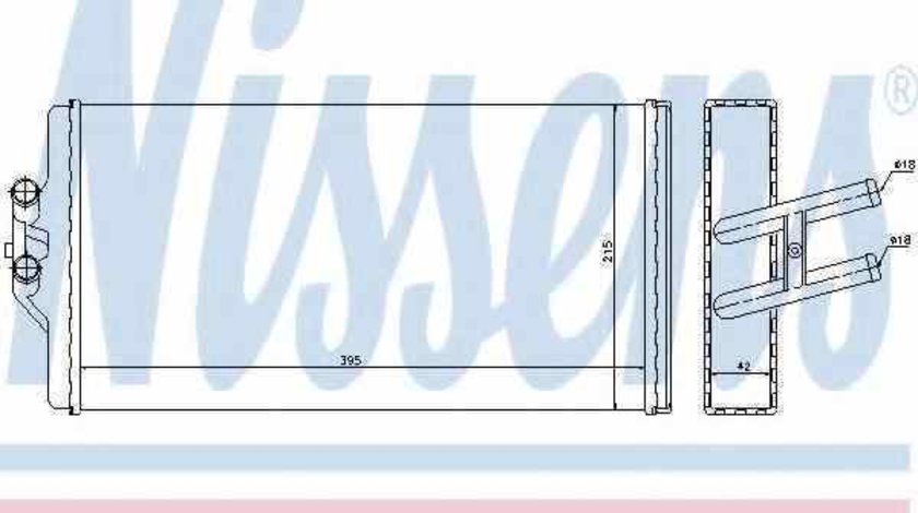 Radiator calorifer caldura MERCEDES-BENZ MK NISSENS 72005