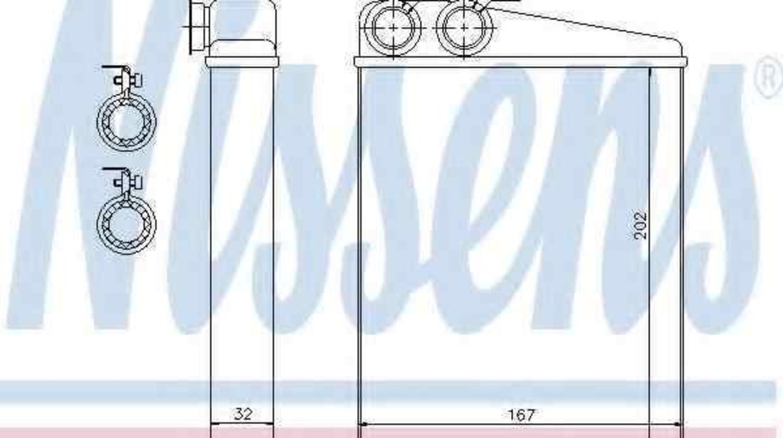 Radiator calorifer caldura MERCEDES-BENZ R-CLASS (W251, V251) NISSENS 72046