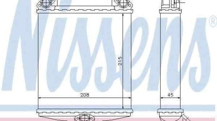 Radiator calorifer caldura MERCEDES-BENZ S-CLASS (W126) NISSENS 72001