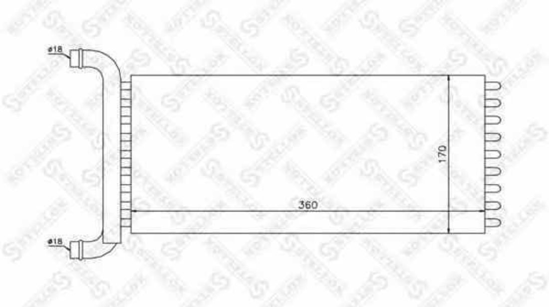 Radiator calorifer caldura MERCEDES-BENZ SPRINTER 5-t platou / sasiu 906 THERMOTEC D6M011TT