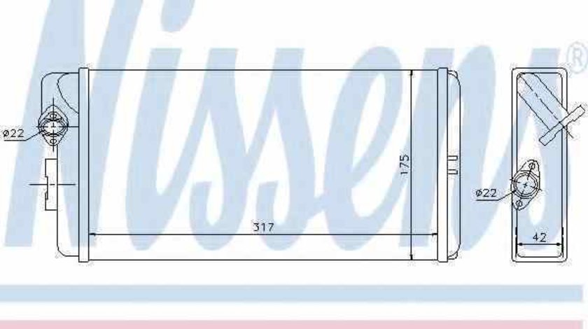 Radiator calorifer caldura MERCEDES-BENZ VARIO autobasculanta NISSENS 72035