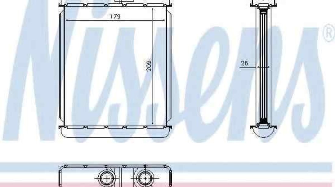 Radiator calorifer caldura OPEL ASTRA H caroserie (L70) NISSENS 72670