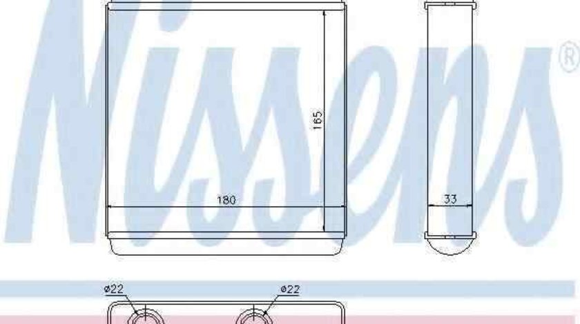 Radiator calorifer caldura OPEL MERIVA NISSENS 72663