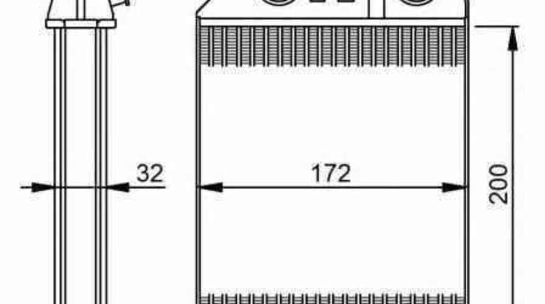 Radiator calorifer caldura OPEL VECTRA B hatchback 38 NRF 54287