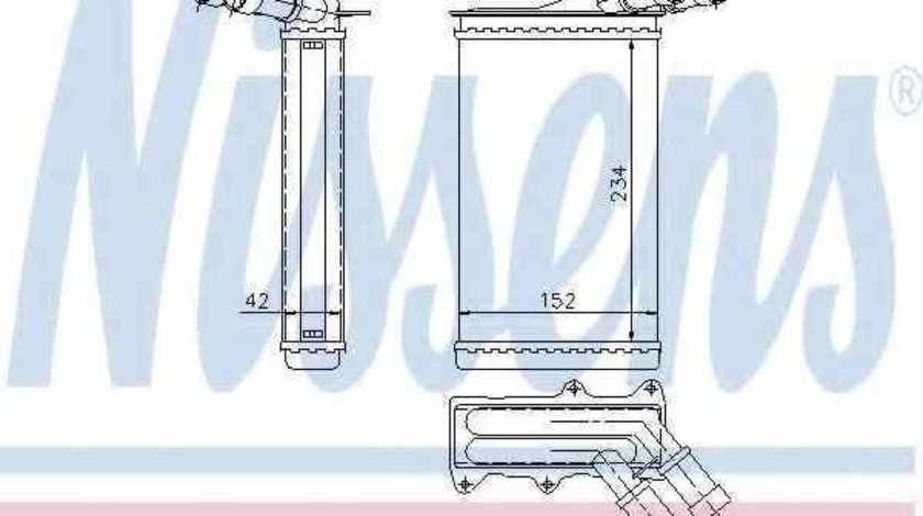 Radiator calorifer caldura PEUGEOT 306 (7B, N3, N5) NISSENS 71156