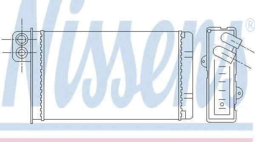 Radiator calorifer caldura PEUGEOT 607 (9D, 9U) NISSENS 72937