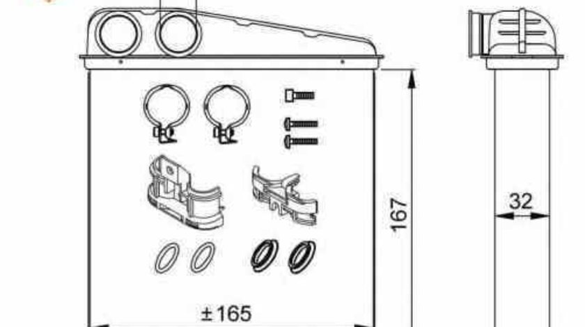 Radiator calorifer caldura RENAULT CLIO III BR0/1 CR0/1 NRF 58211