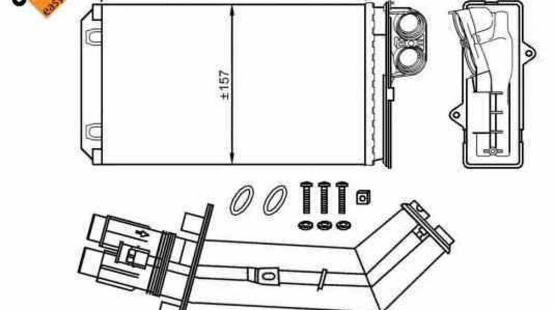 Radiator calorifer caldura RENAULT LAGUNA I Grandtour K56 NRF 54280